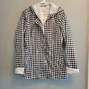NWT Kim Roger's Rain jackets Gingham Size Small